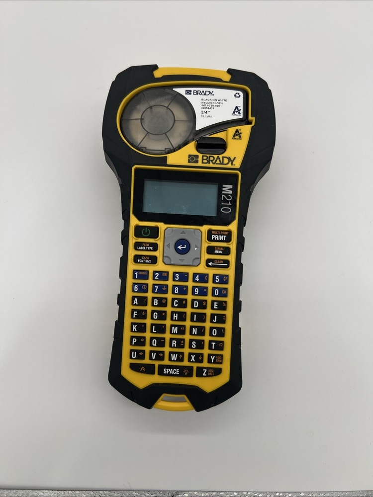 Brady M210 Handheld Label Maker Printer Wall Charger Missing Great Condition