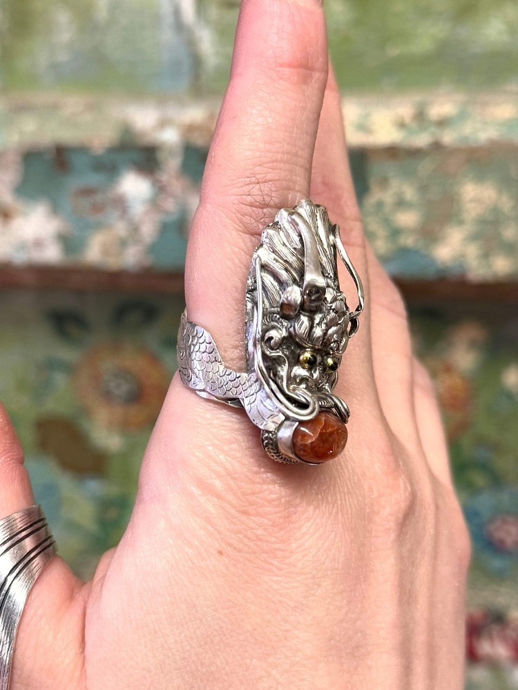Sunstone Dragon Ring