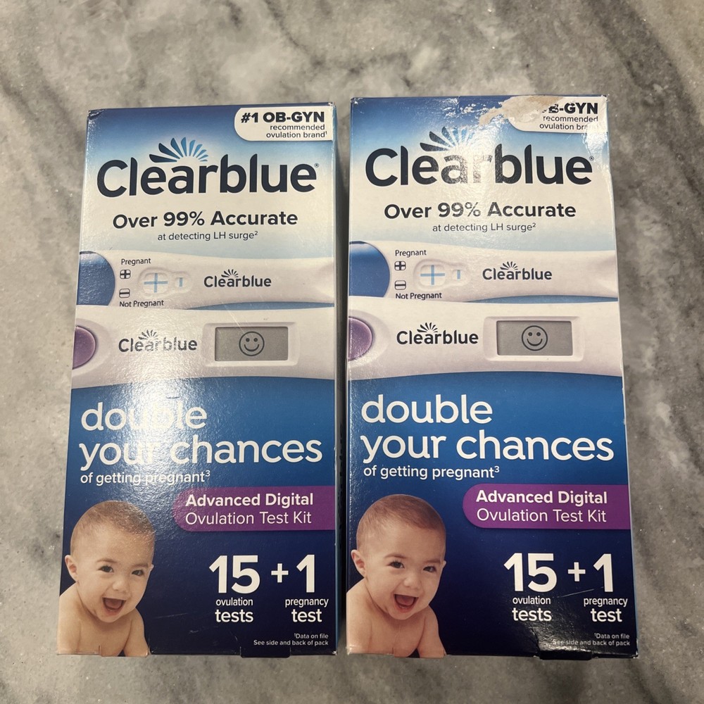 2 ClearBlue Advanced Digital Test Kits  Exp 6/27