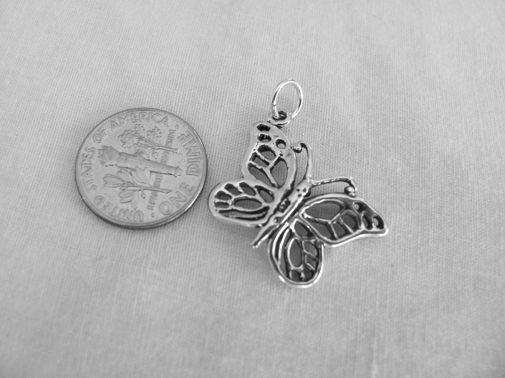 Sterling Silver Monarch Butterfly charm