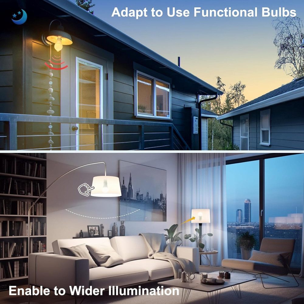 E26 Socket Extender, E26 Standard Medium Base Lamp Bulb Socket Adapter of 5CM/1.