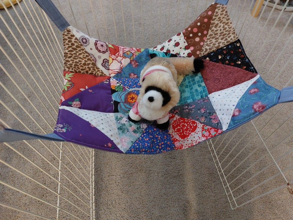 Ferret Patch Quilt Hammock - 12"x17"