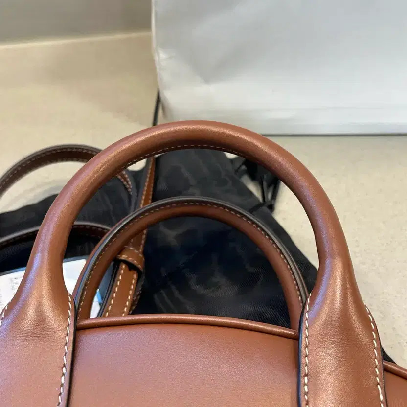 Celine Bowling Bag Tan