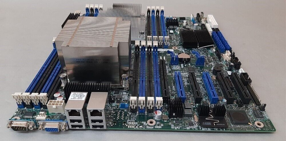 Intel S2600CP Socket R C602 Chipset E-ATX Server Board w/ 2 Xeon E5-2640V2 CPUs