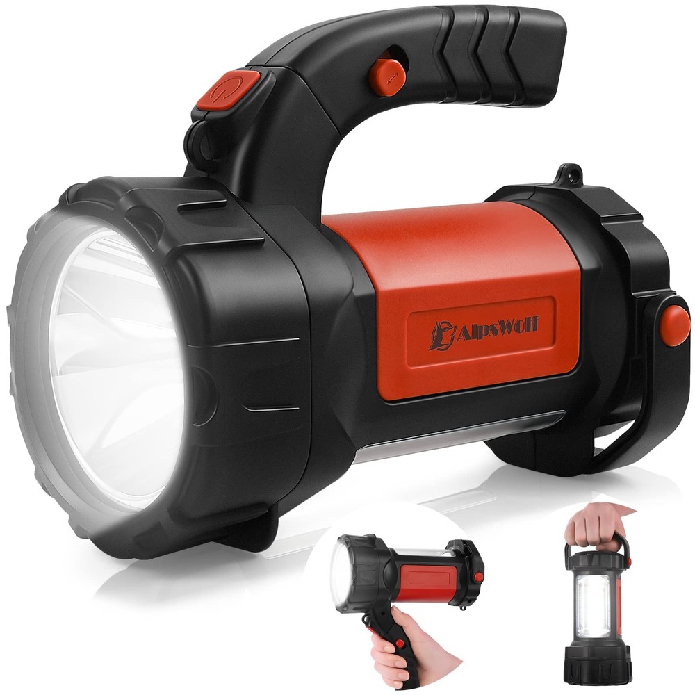 Camping Lantern Rechargeable, AlpsWolf LED Flashlight Spotlight Red