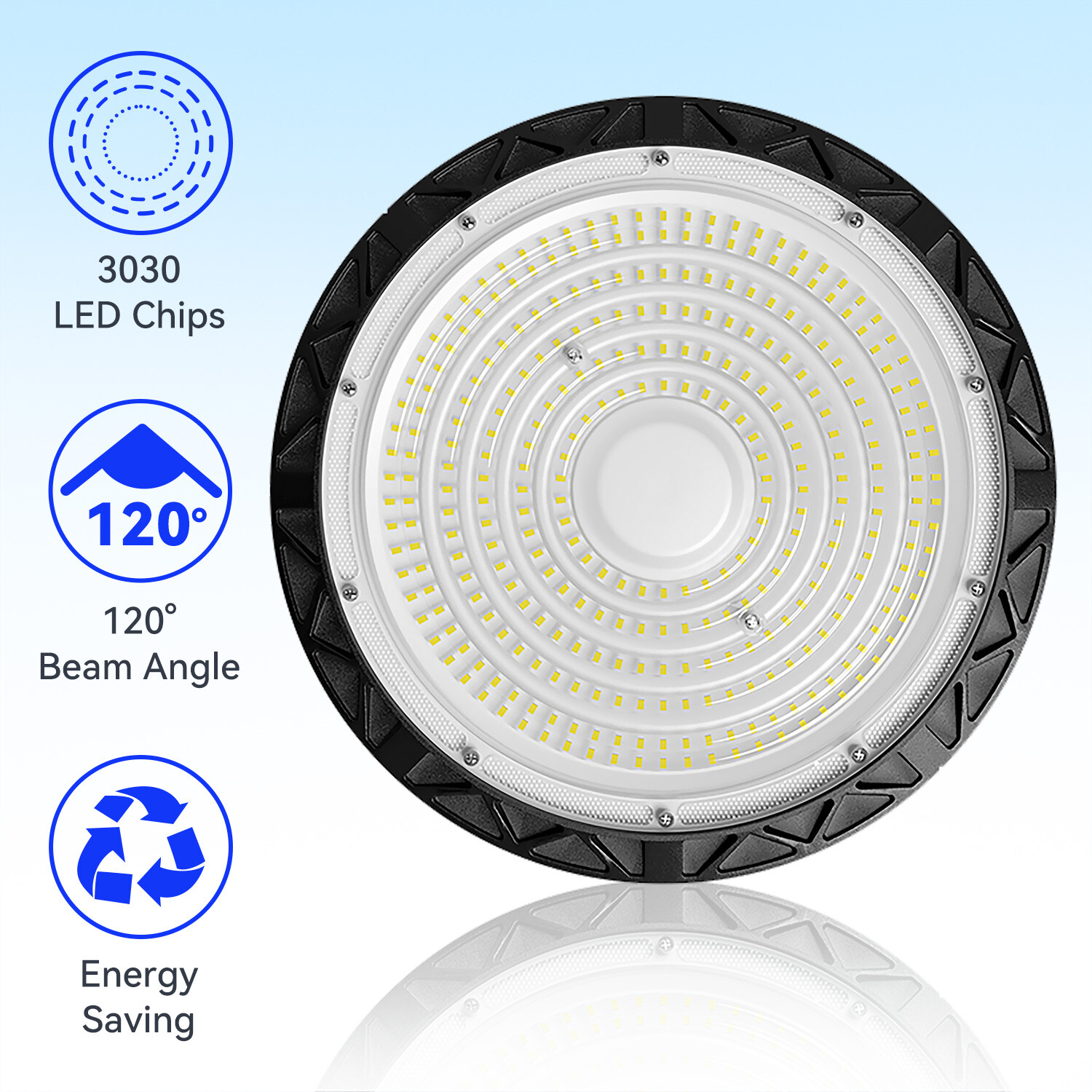 12 Pcs 200W UFO LED High Bay Light Industrial Commercial Warehouse Factory Light