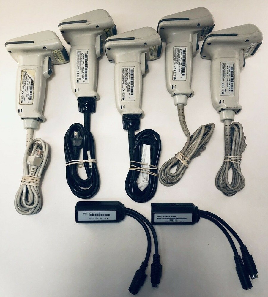 Symbol Spark LS1004 Bar Code Scanner-(5)-& STI80-0200 Synapse Smart Cable (2)