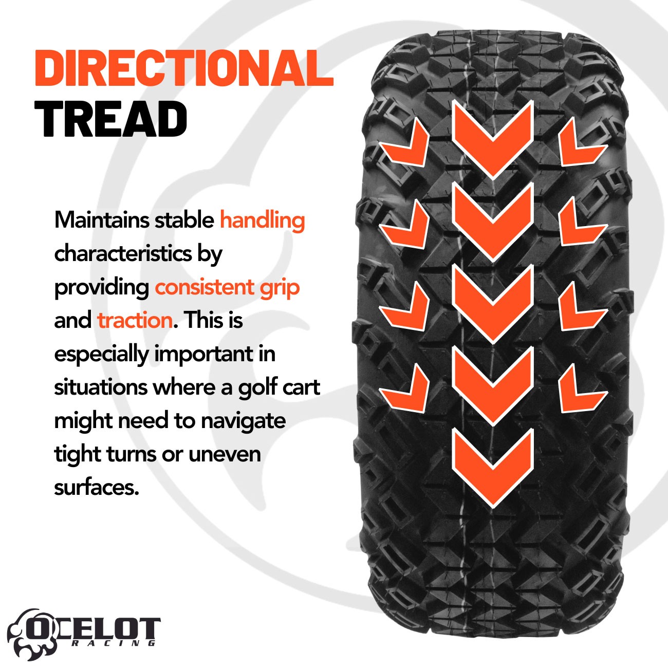 Ocelot Atacama A/T 22x11-12 Golf Cart Tire - Set of 4