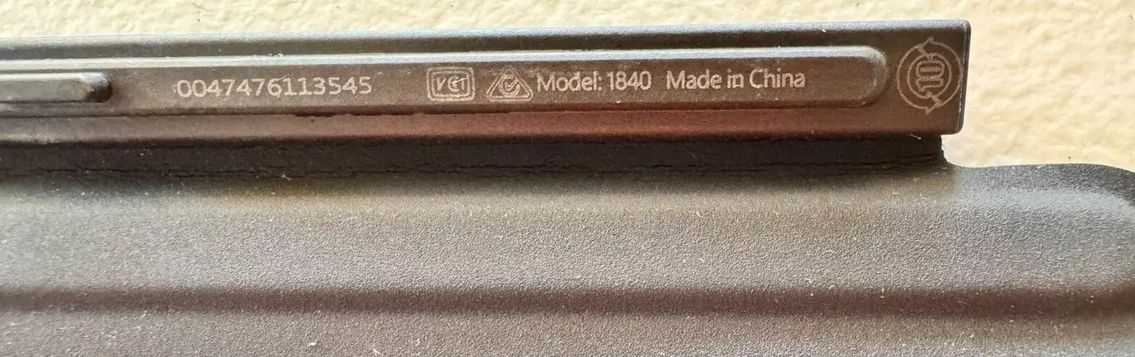 Microsoft Surface Go 2, Go 3, Type Model 1840 Keyboard - Black . OK Condition