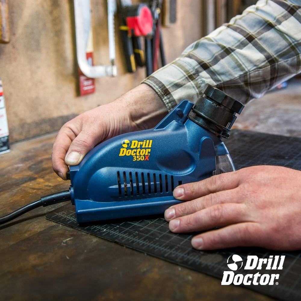 Electric 118-Degree Drill Bit Sharpener - Sharpens Steel, Carbide, Masonry Bits