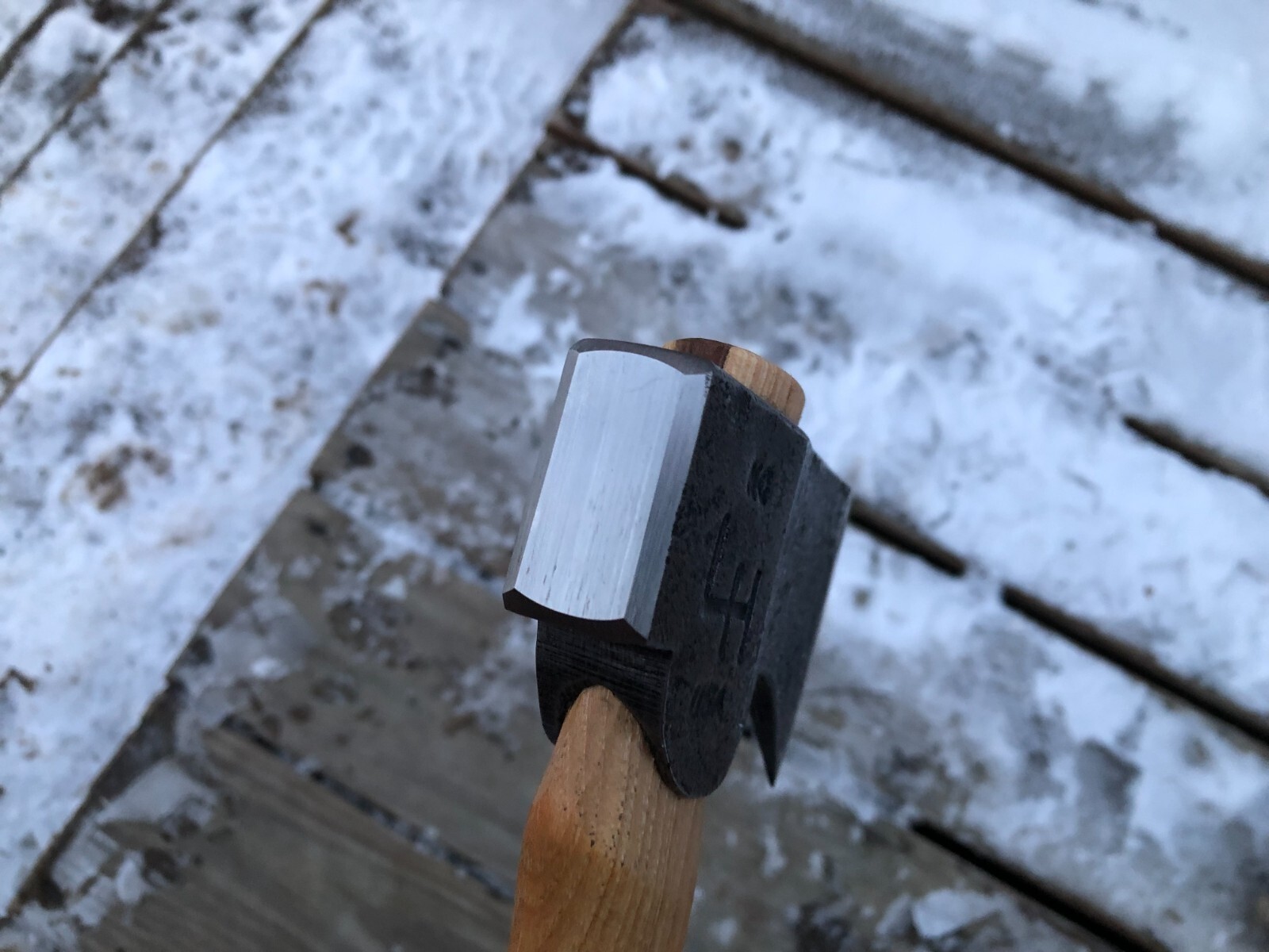 LIAM HOFFMAN BLACKSMITHING MINI CAMPER AXE 12 INCH OVAL BRAND NEW