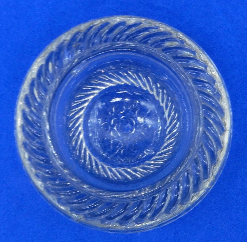 Clear Crystal Round Open Salt Dip Cellar Star Base
