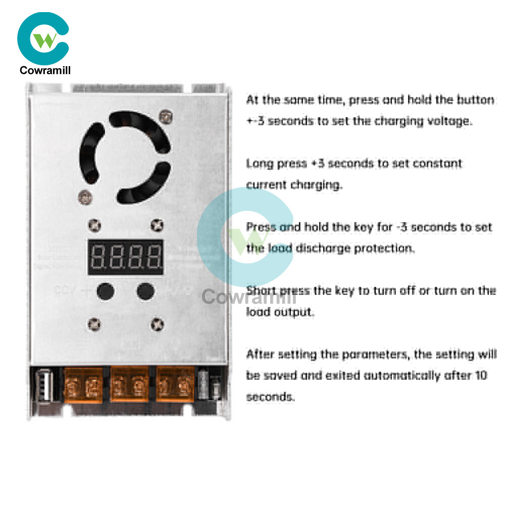 MPPT 500W 20A Solar Controller DC18-80V Buck Step-down Charging Control Module