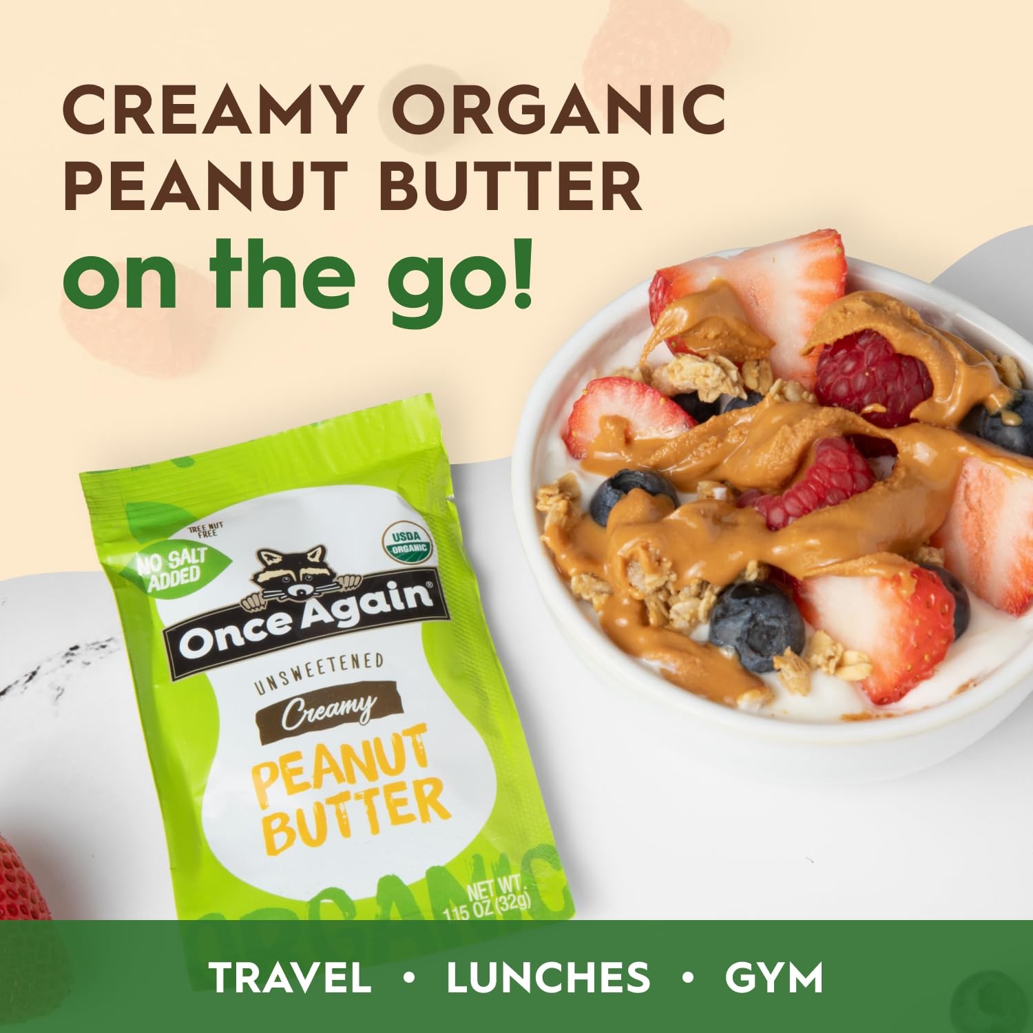 Once Again Organic Peanut Butter Packets - Individual 11.5 Ounce (Pack of 1)