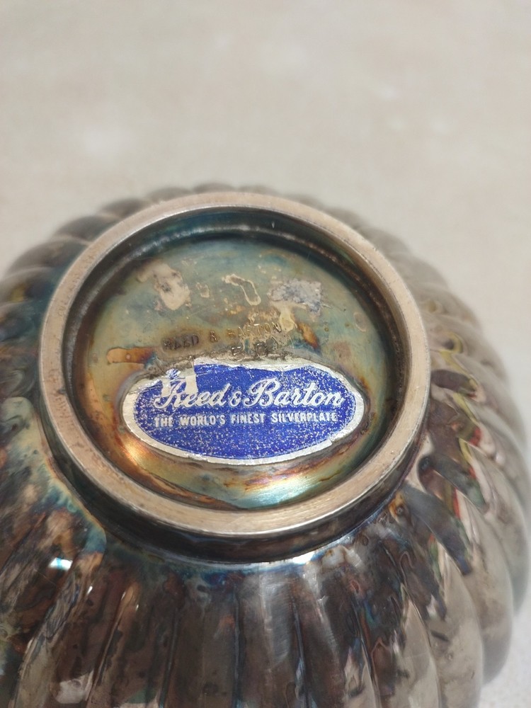 Reed & Barton Fluted Dish 5.5" Diameter 2.5" Tall