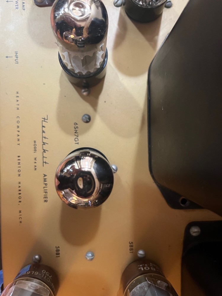 Heathkit W4-AM Amplifier with tubes **NICE** 