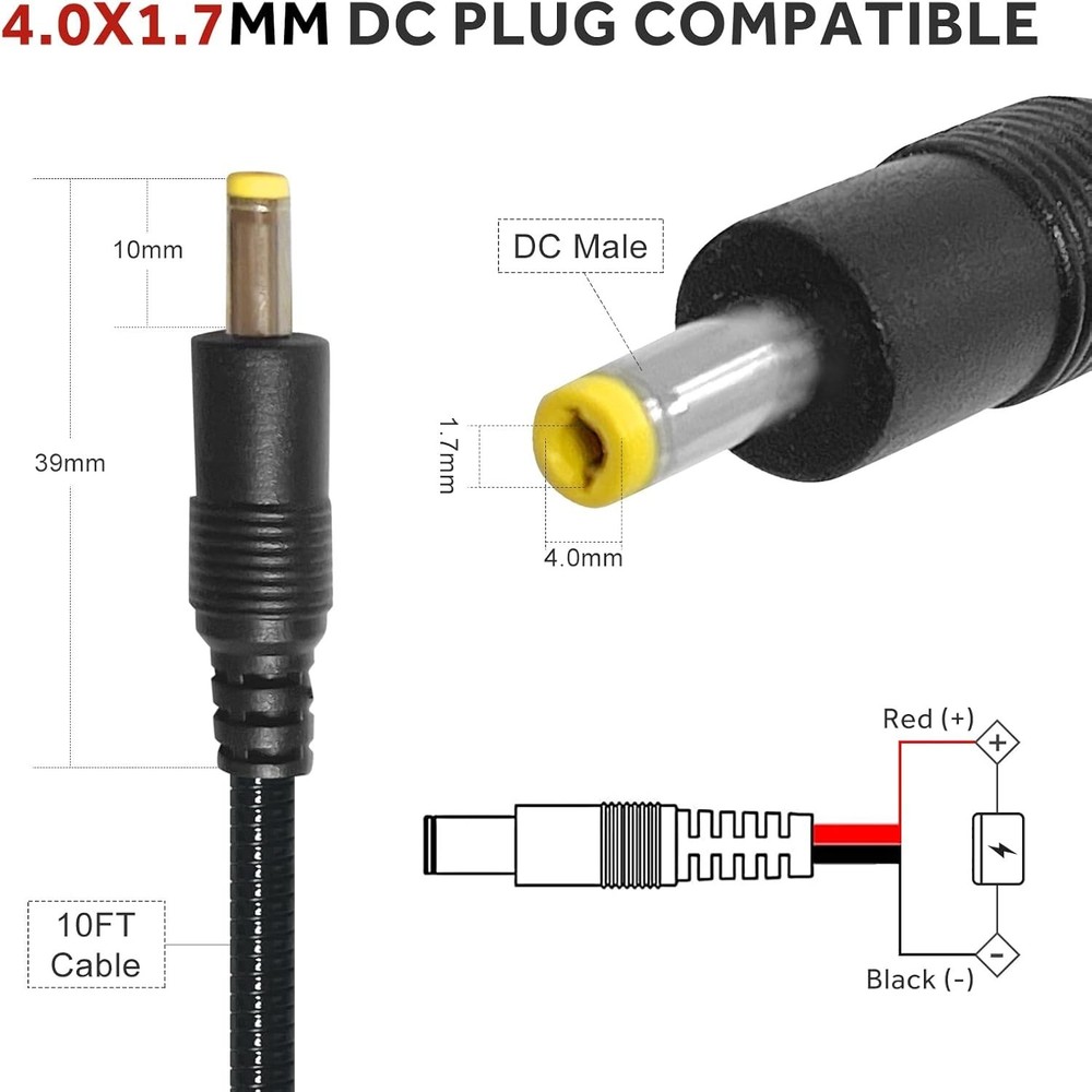 Durable Chew-Resistant Power Cable for Trail Cameras, Compatible with Tactaca...