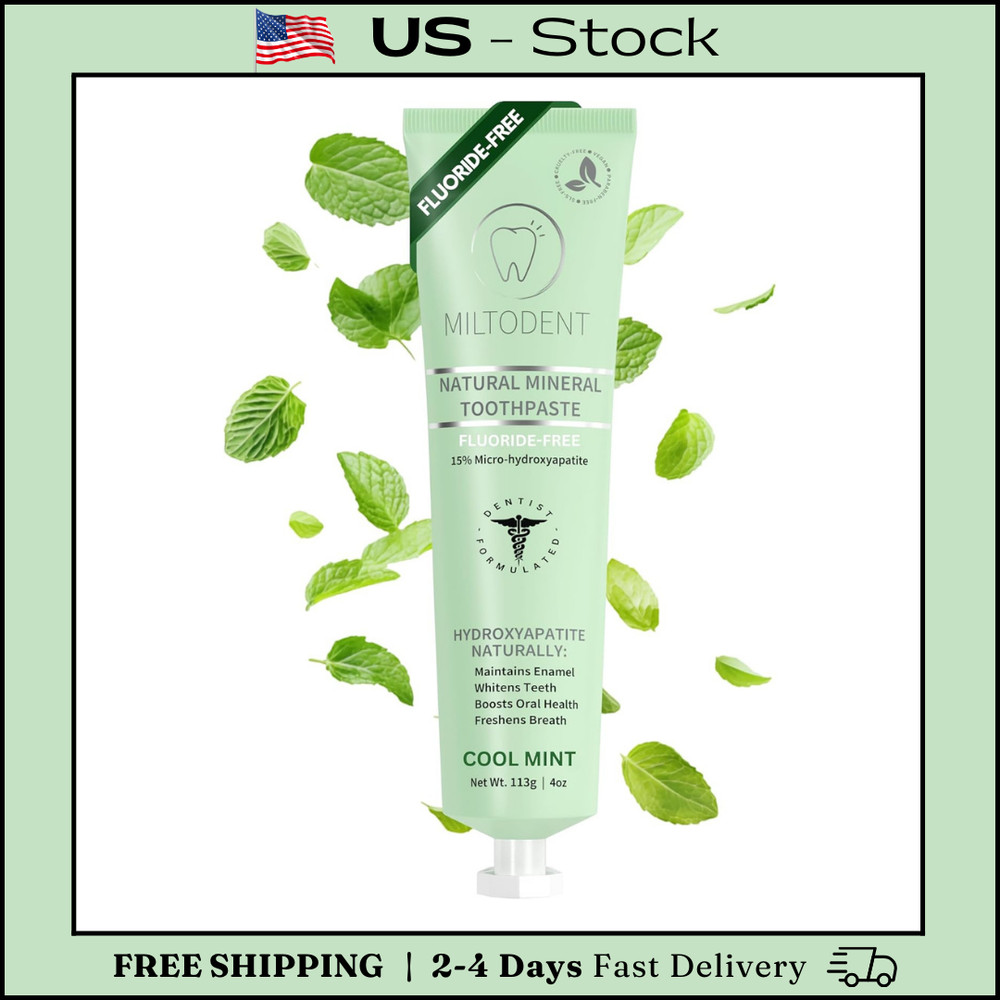 Premium Hydroxyapatite Toothpaste – 15% Micro-Hydroxyapatite | Fluoride-Free, Be