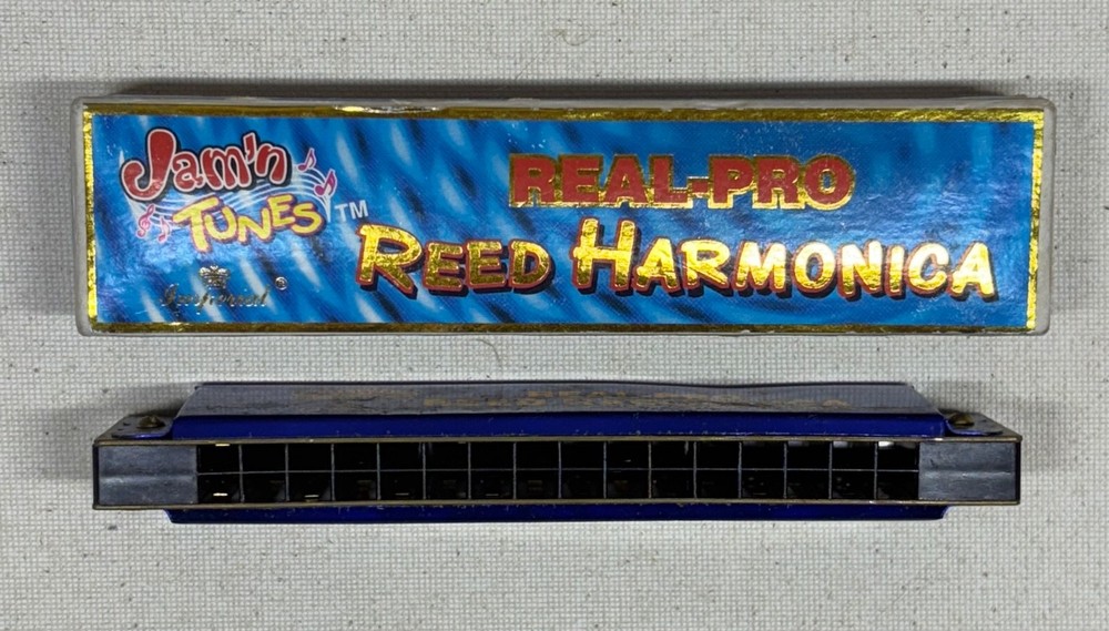 Jam’n Tunes Real- Pro Reed BLUE Harmonica by Imperial