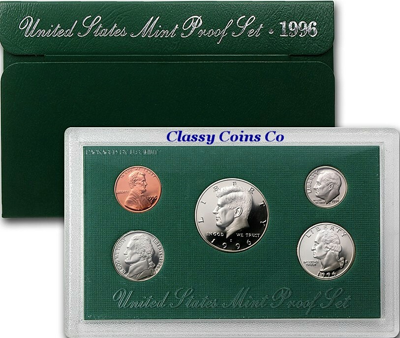 1996 S US Clad Proof Set ☆☆ Great For Sets ☆☆ Clad Proof Set ☆☆