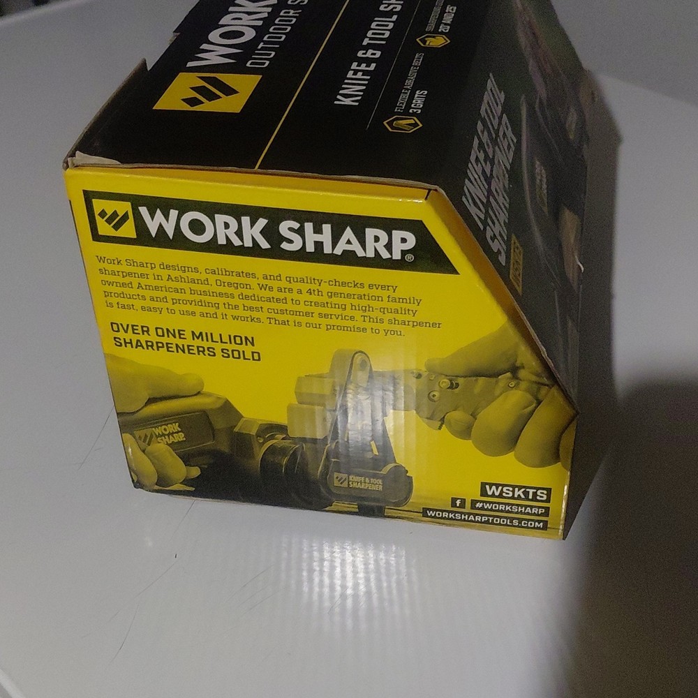 Work Sharp WSKTS Knife & Tool Sharpener for Knife Axe Multi-Tool Saw Scissors