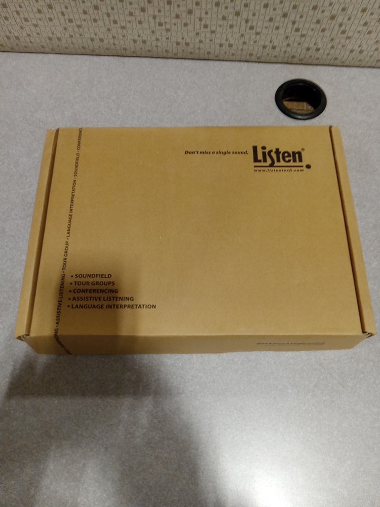 LISTEN TECHNOLOGIES LA-326 UNIVERSAL RACK MOUNTING KIT OPEN BOX