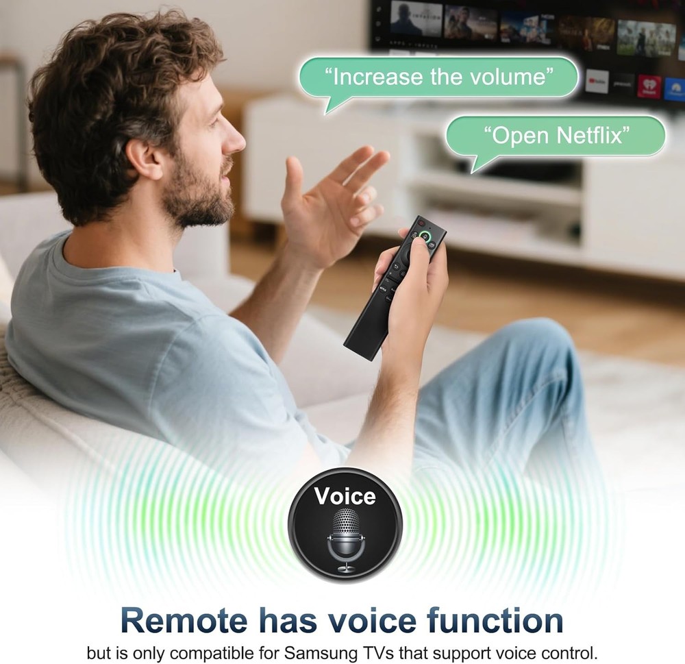 for Samsung-Smart-TV-Remote-Control-Replacement,Universal Remote Black