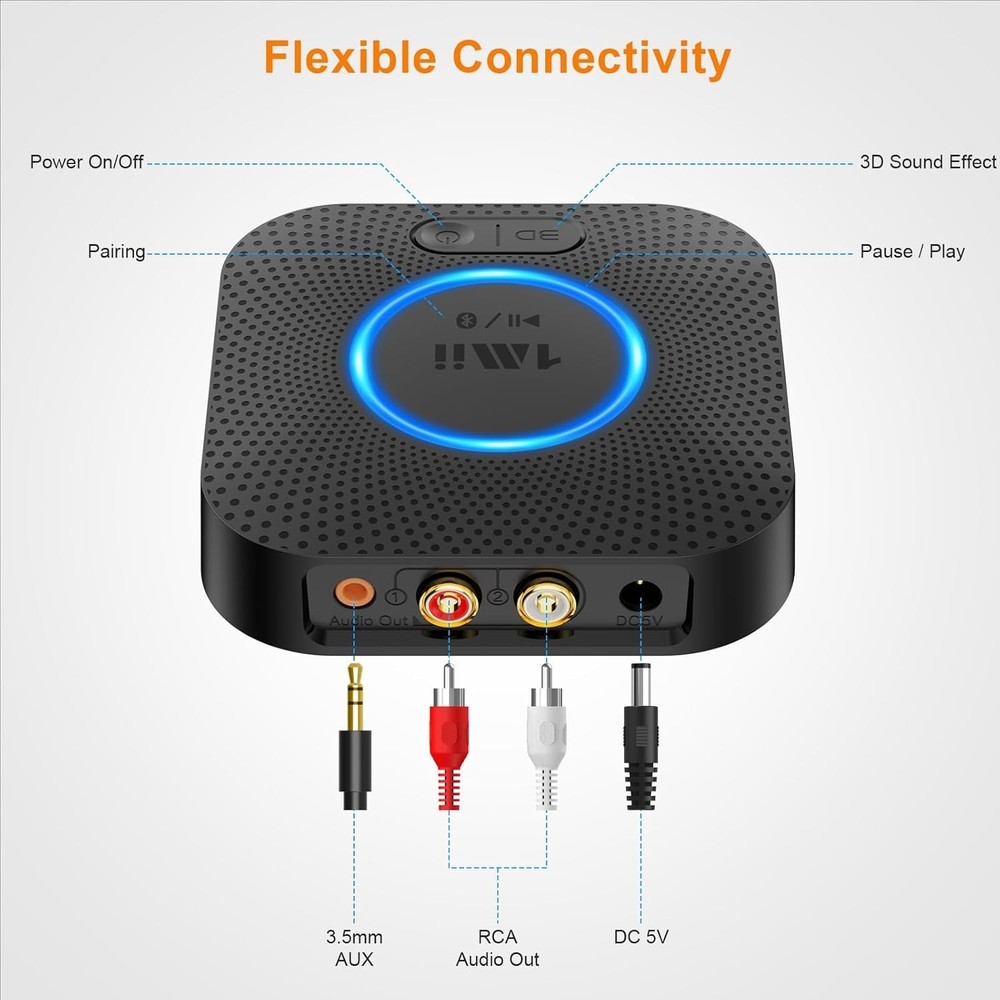 High Fidelity Bluetooth Receiver for Stereo System