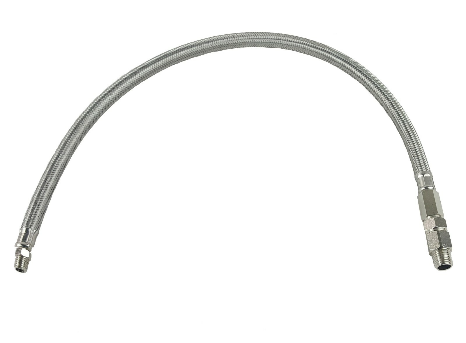 22" Air Compressor Leader Hose w/Check Valve 1/8"npt Male to 1/4"npt Male