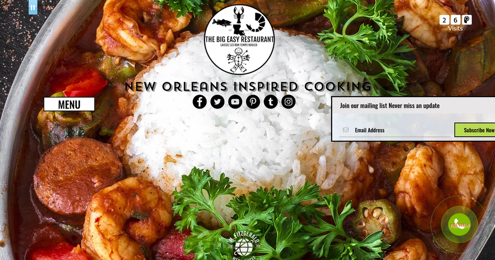 Customized One Page Wix.com Website