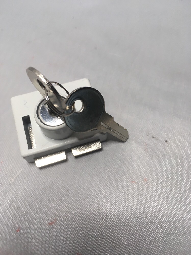 Defender Security U 9839 Keyed Sliding Window Lock, White Finish