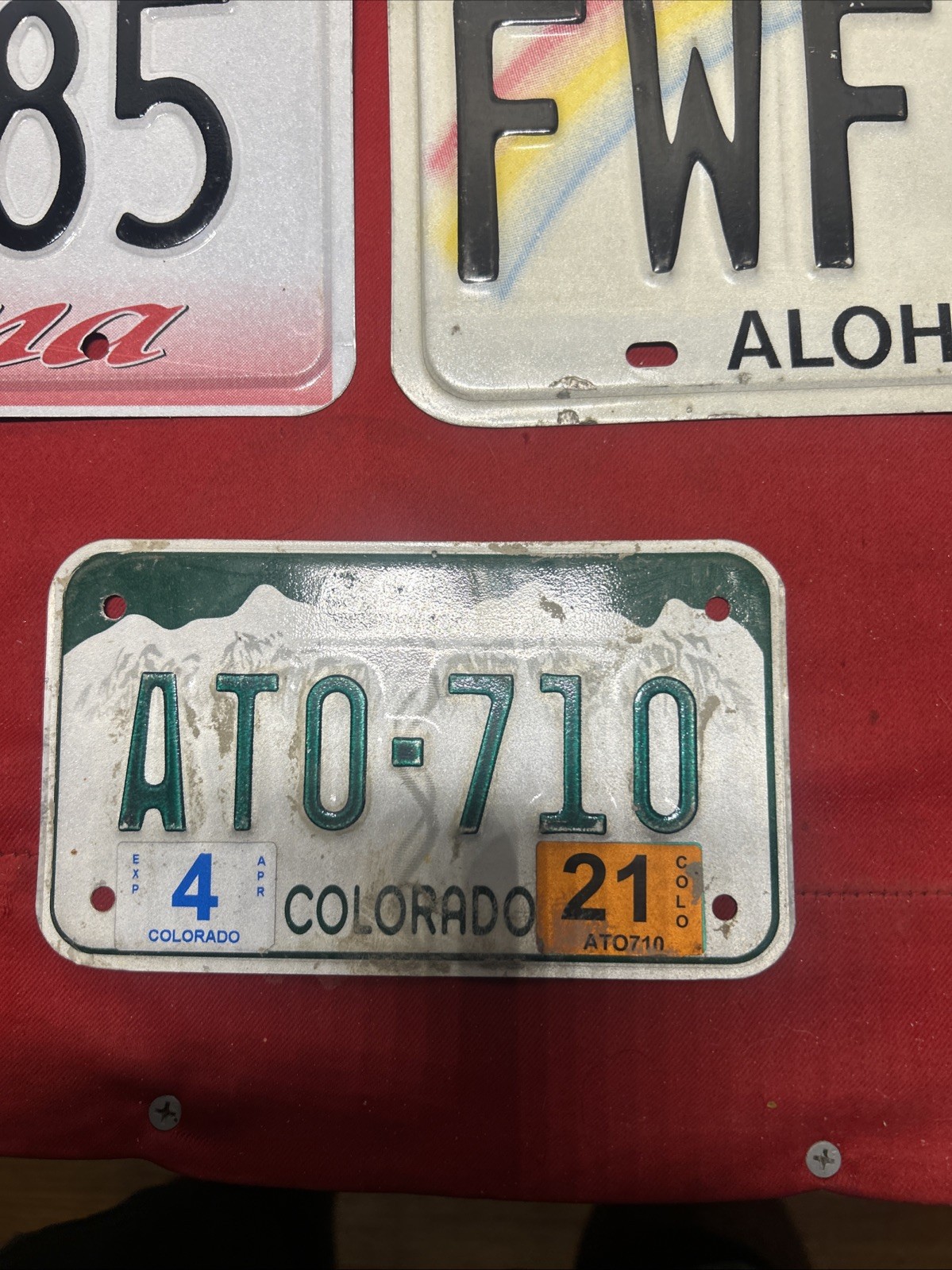 Mixed Lot of License Plates