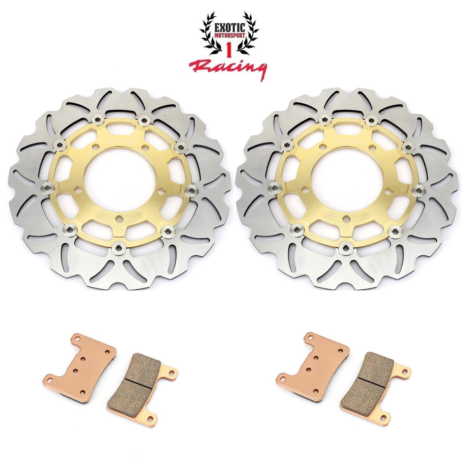 Front Rear Brake Disc Rotors & Pads Suzuki GSXR600 GSXR750 2006 2007
