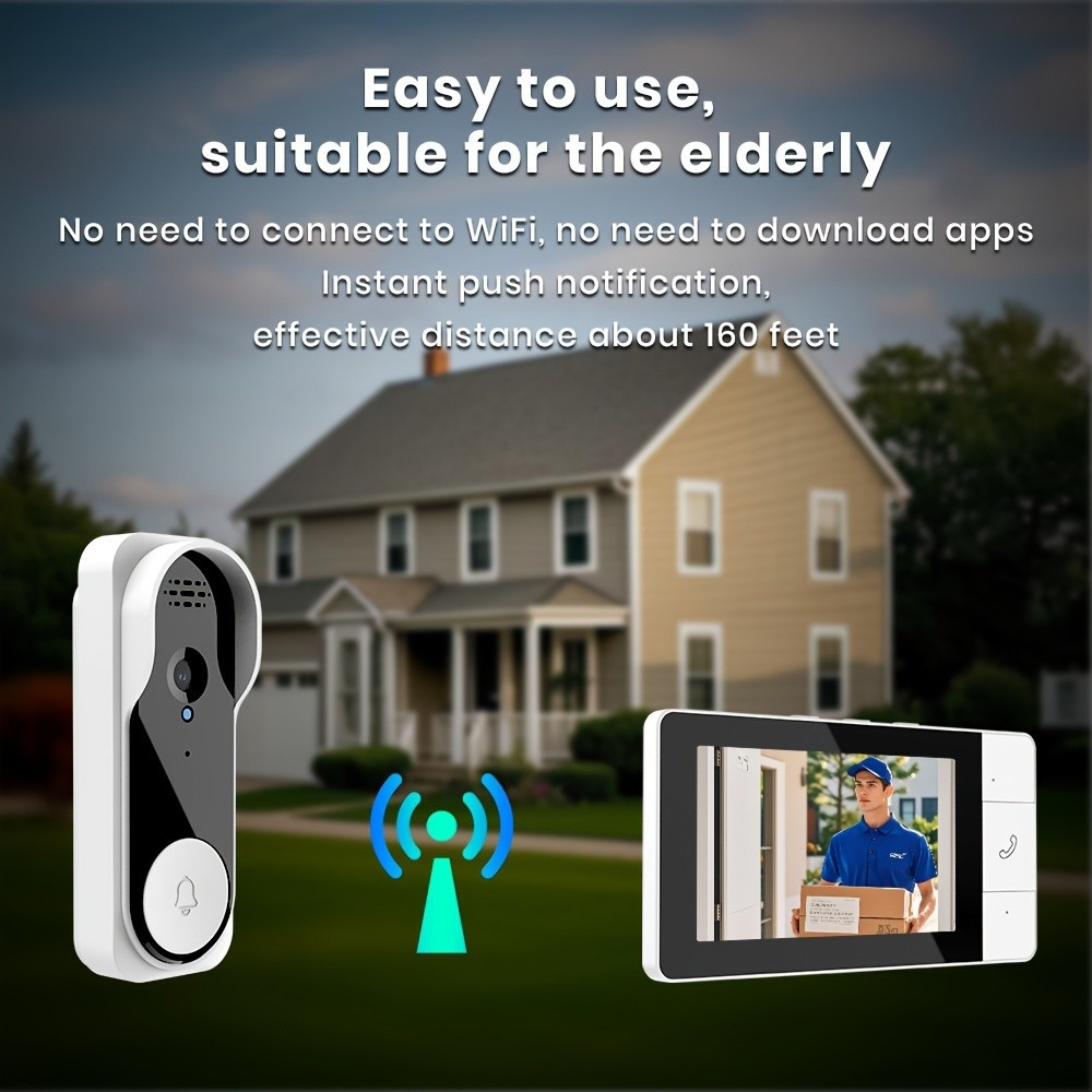KEPEAK Wireless Doorbell Camera Set