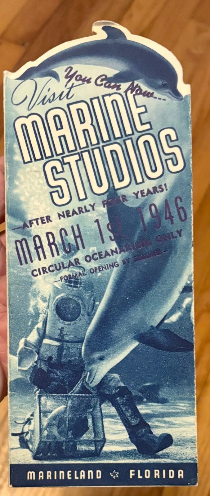 Vintage 1946 Marineland Florida Re-opening after WW2 Advertising Brochure