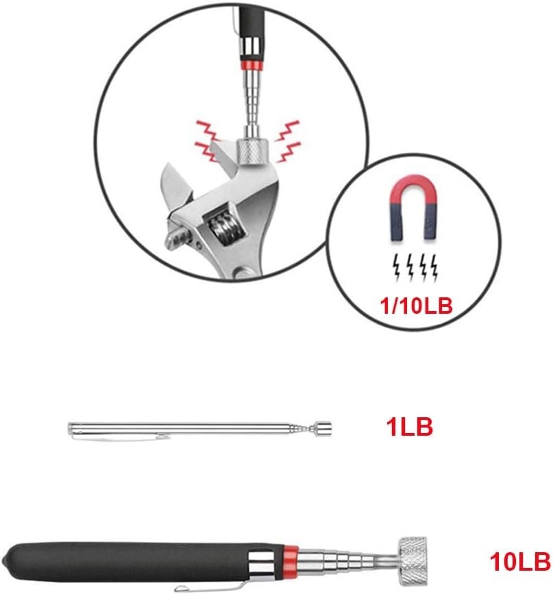 4 Pack Telescoping Magnet Pick-Up Tool Set - Retrieving Pickup Tools Extendable