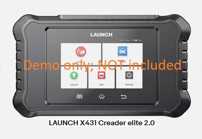 OBD2 OBDII Cable for Launch X431 Creader Elite V 2.0 BBA Diagnostic Scan Tool
