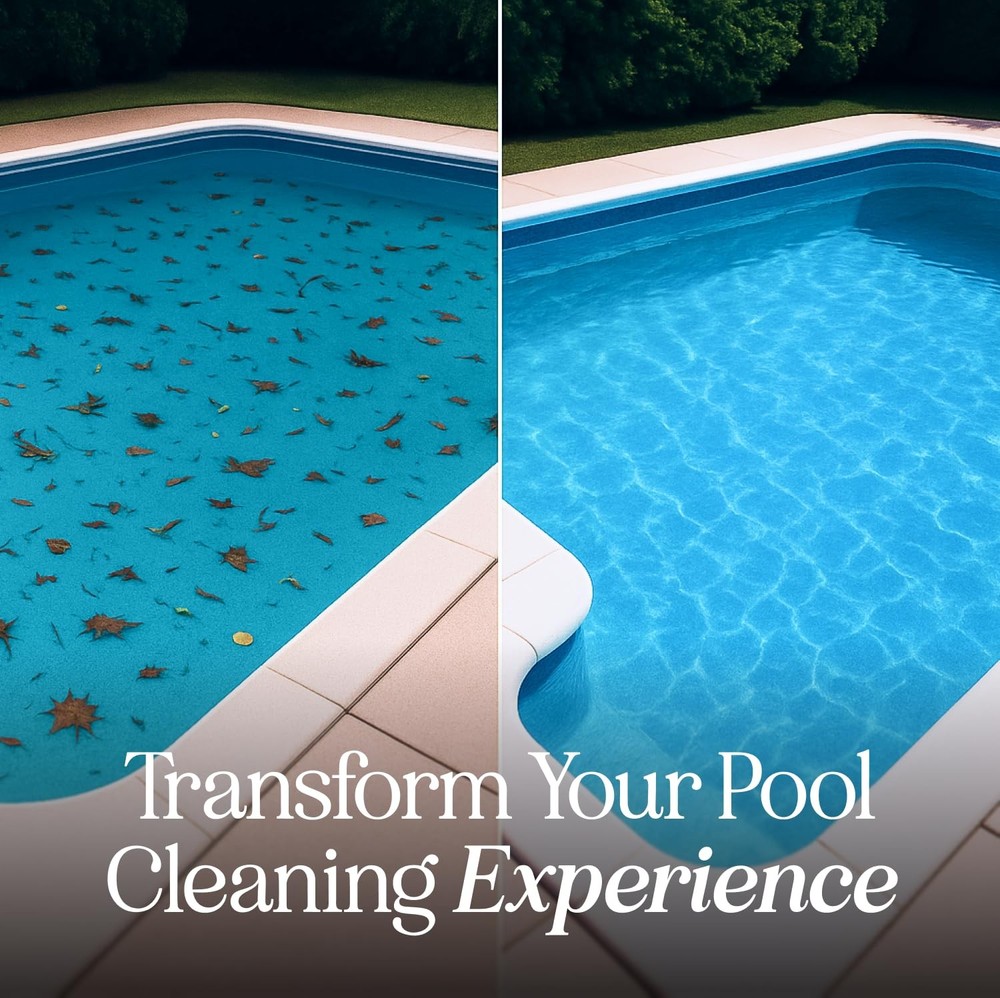 Lime UltraDurable Pool Skimmer Net – Deep Fine Mesh for Efficient Leaf & Debr...