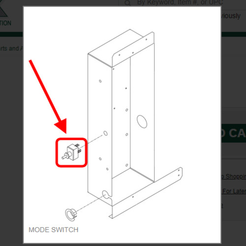 MODE SWITCH #1011380-77