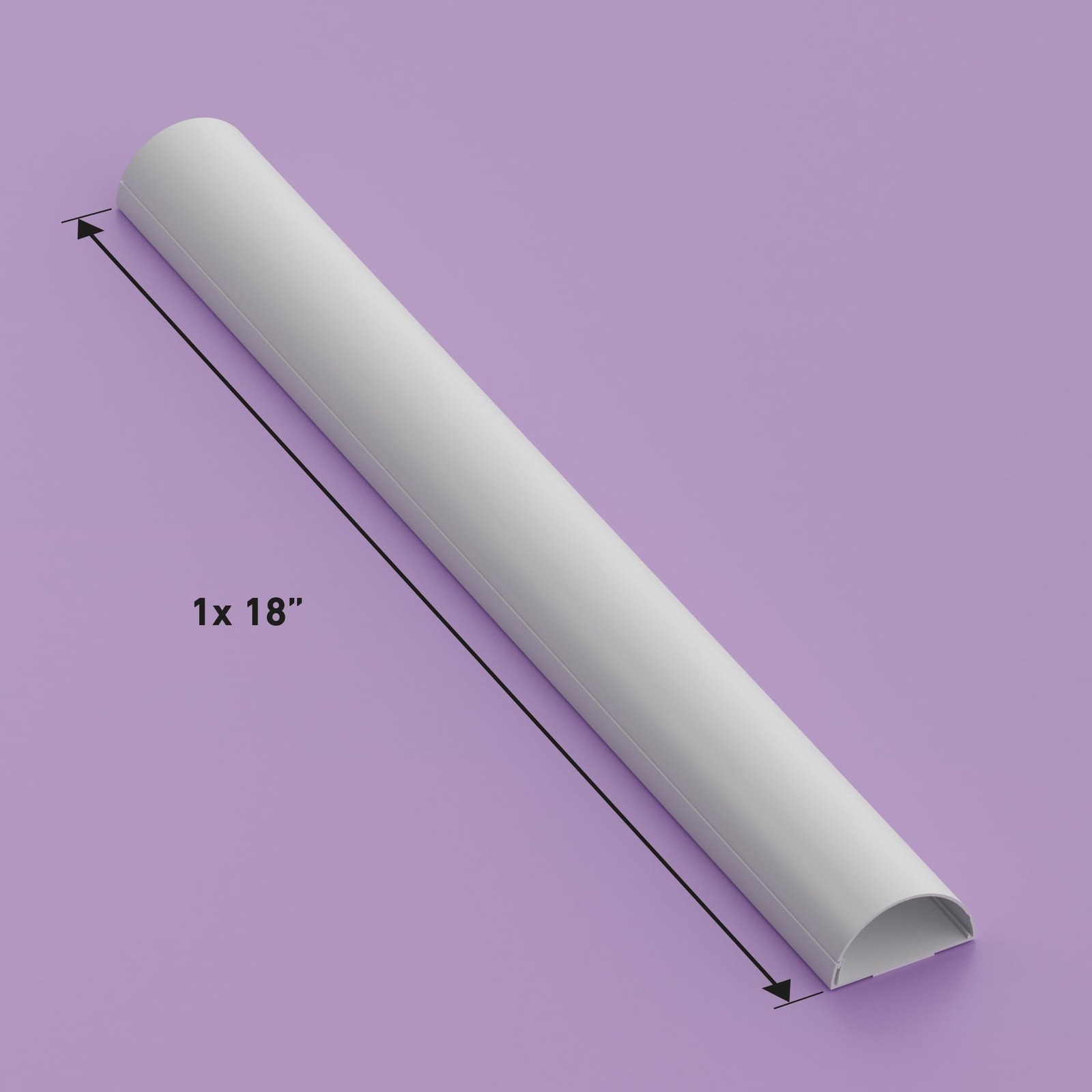 TV Wire Hider, Half Round Cord Cover for Wall Mount TV, Hinged One-Piece Race...