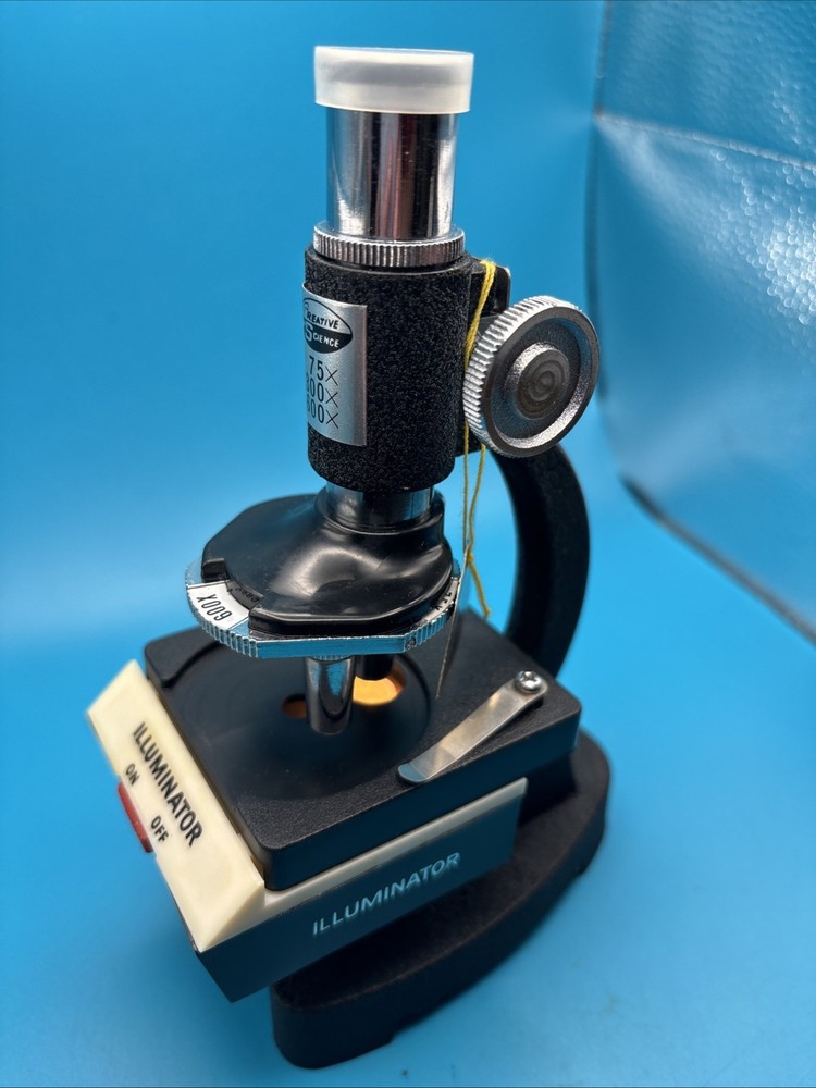 Vintage Creative Science 600 X Microscope Lab with instructions