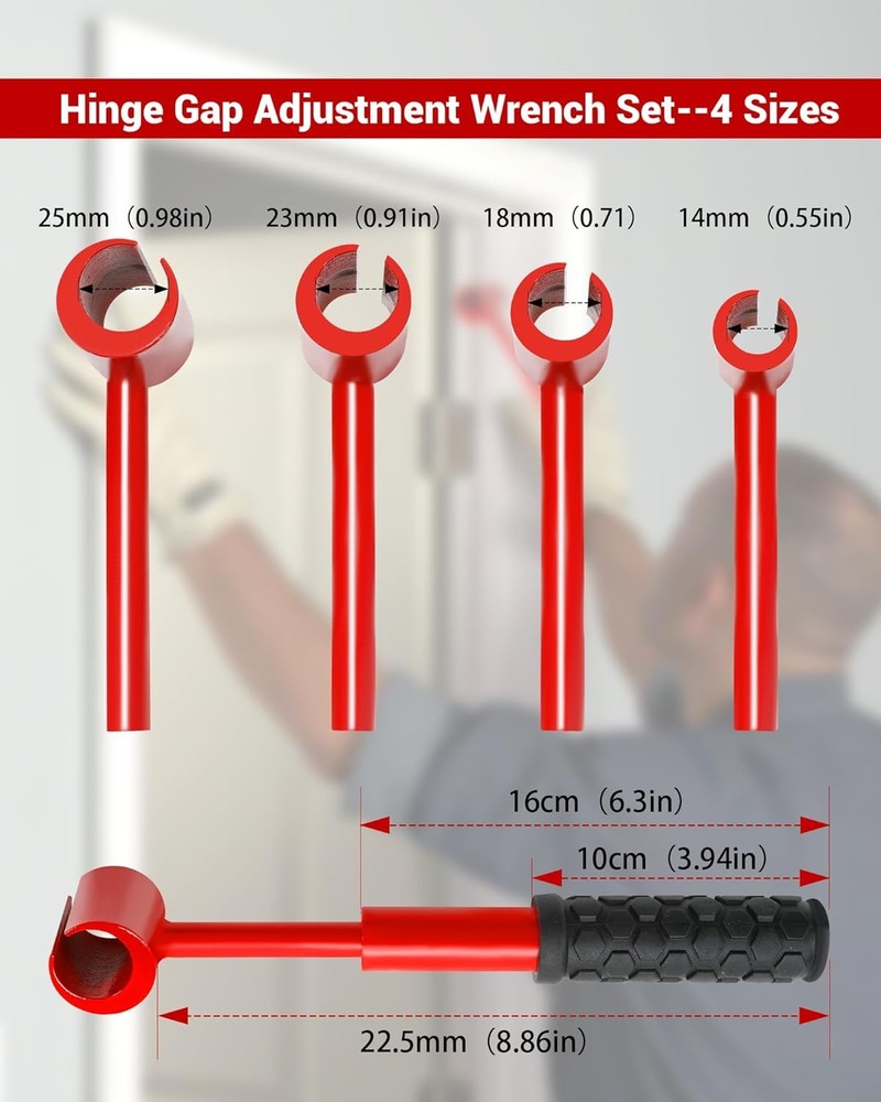 Door Hinge Adjustment Tool Hinge Gap Adjusting Wrench Kit Hinge Adjustment Tool