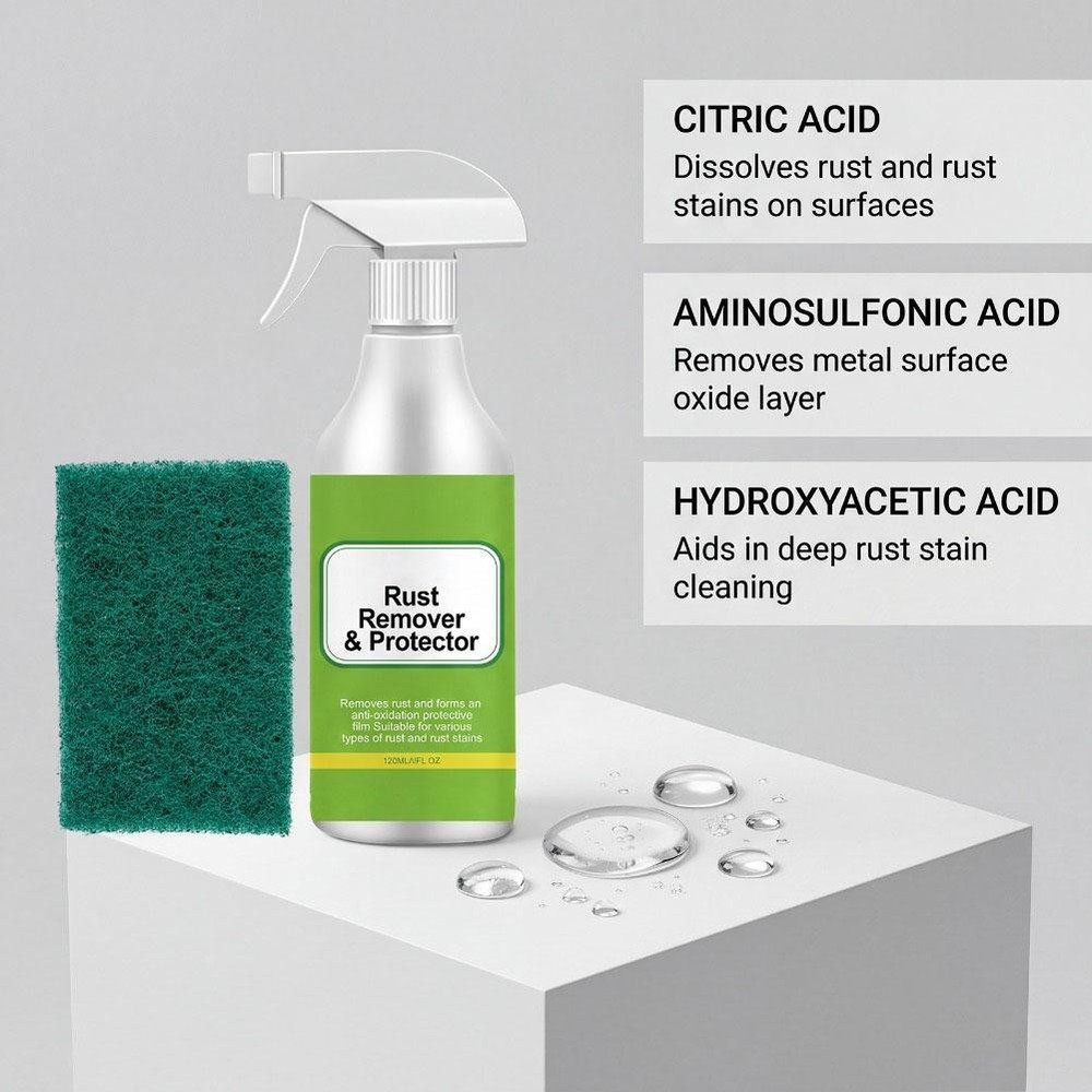 Rust Remover Spray Instant Metal Derusting Agent & Protector 120ml