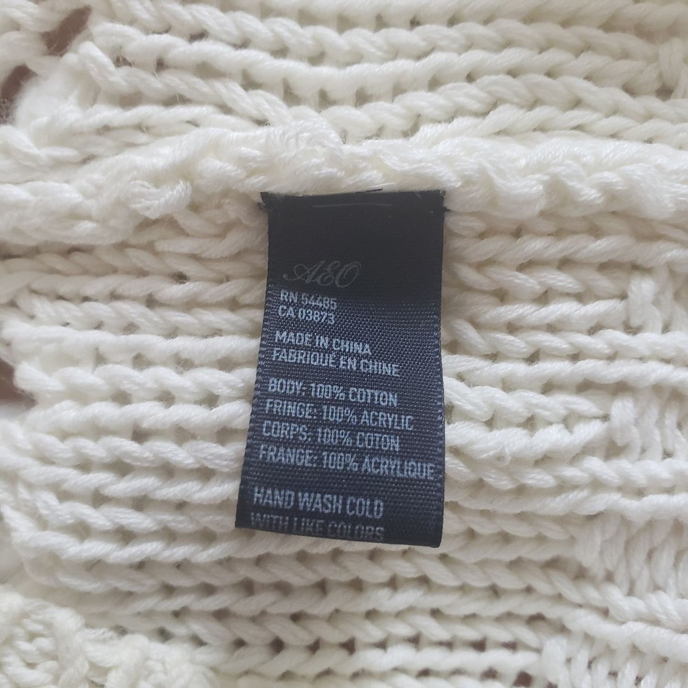 AEO Cream Knitted Neck Warmer
