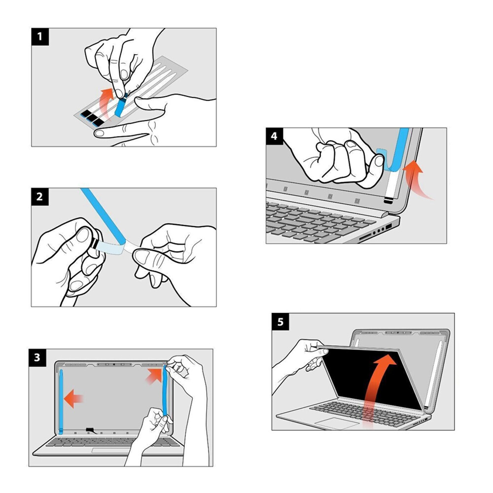 20pcs Pull Tabs Stretch Release Adhesive Strips Tape For Laptop LCD Screen Panel