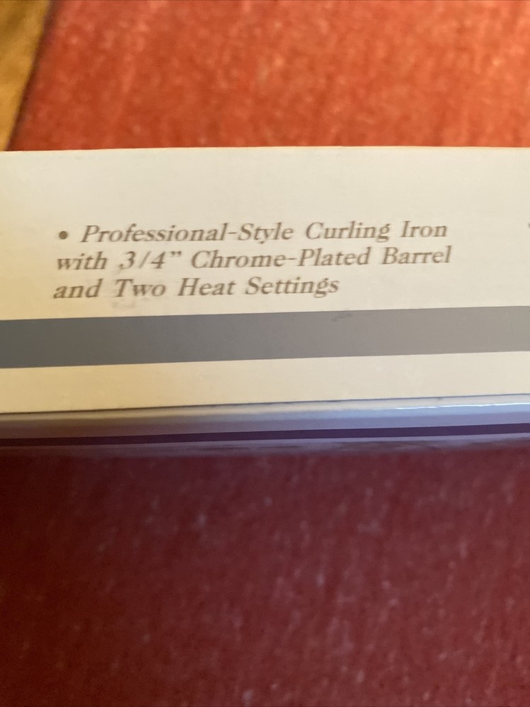 NOS Windmere Curling Iron 3/4" Setting Pretty