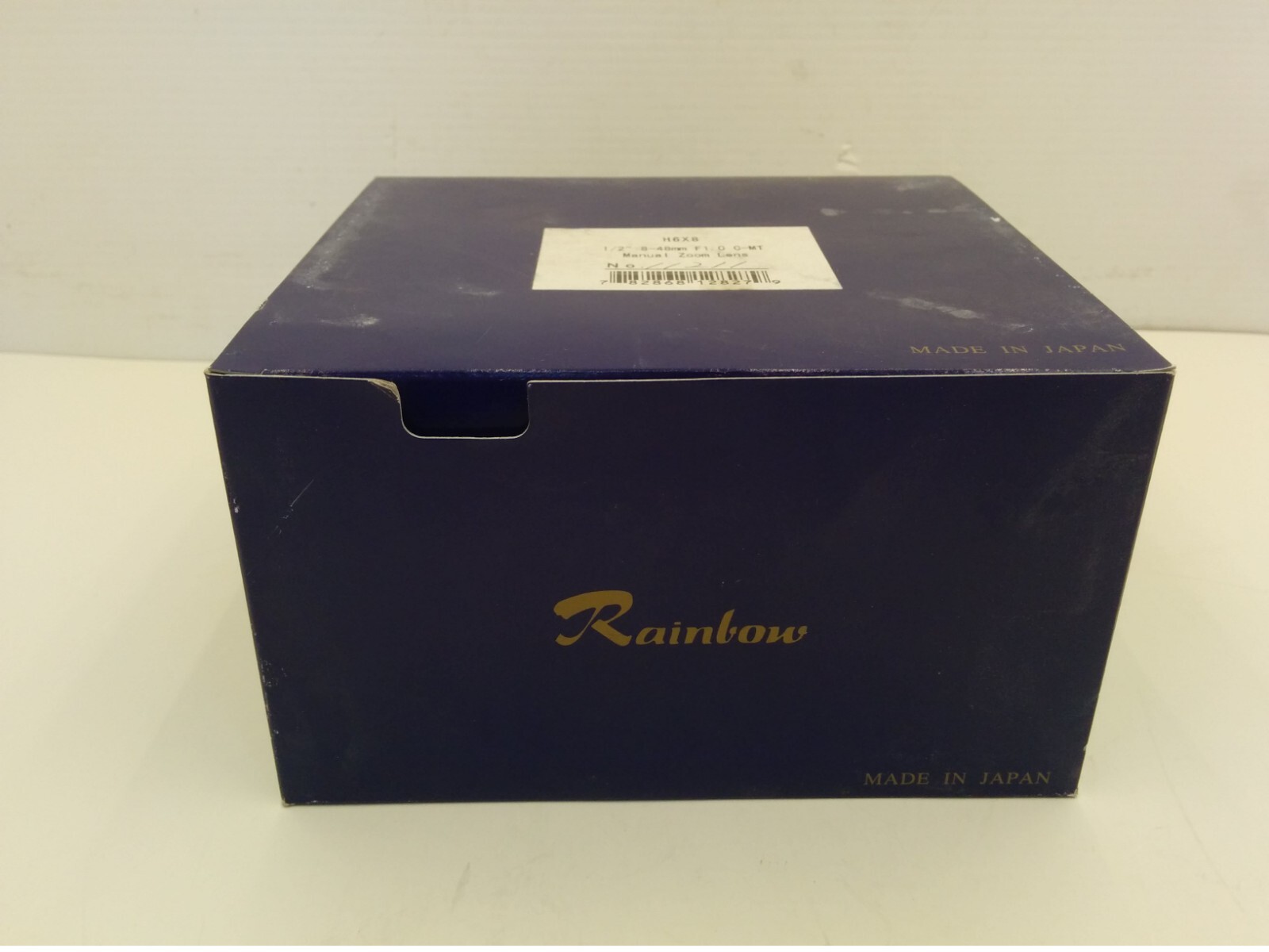 RAINBOW H6X8 MANUAL TV ZOOM LENS, 1/2" 8-48mm F1. 0 C-MT, NIB