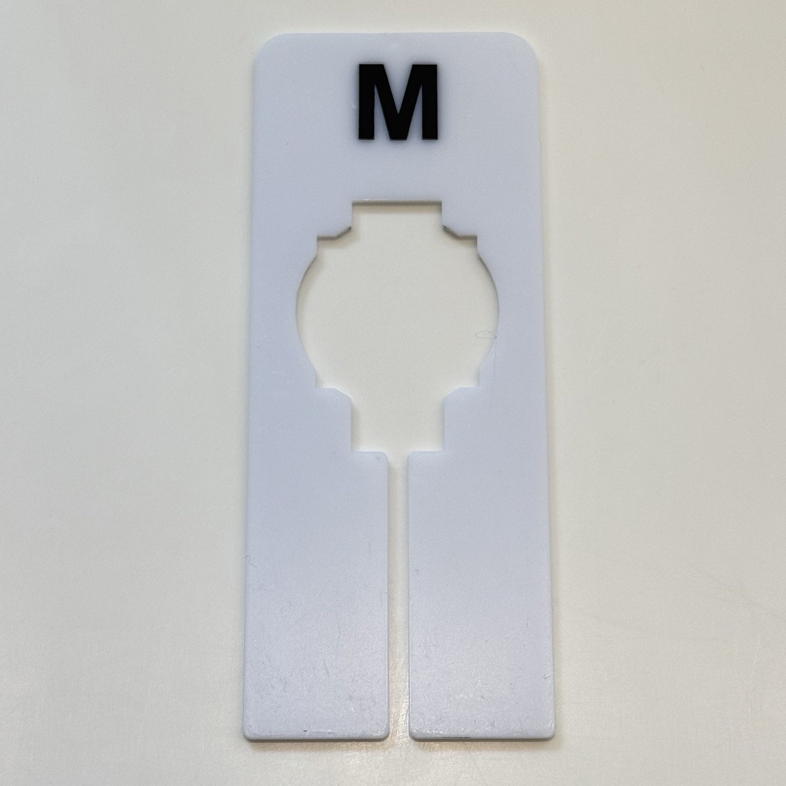 5 Pieces Set Clothing Rack Rectangular Size Divider XS S M L XL Retail Hanger