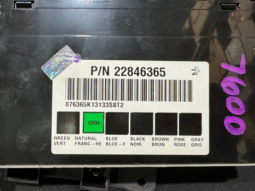 Body Control Module 22846365