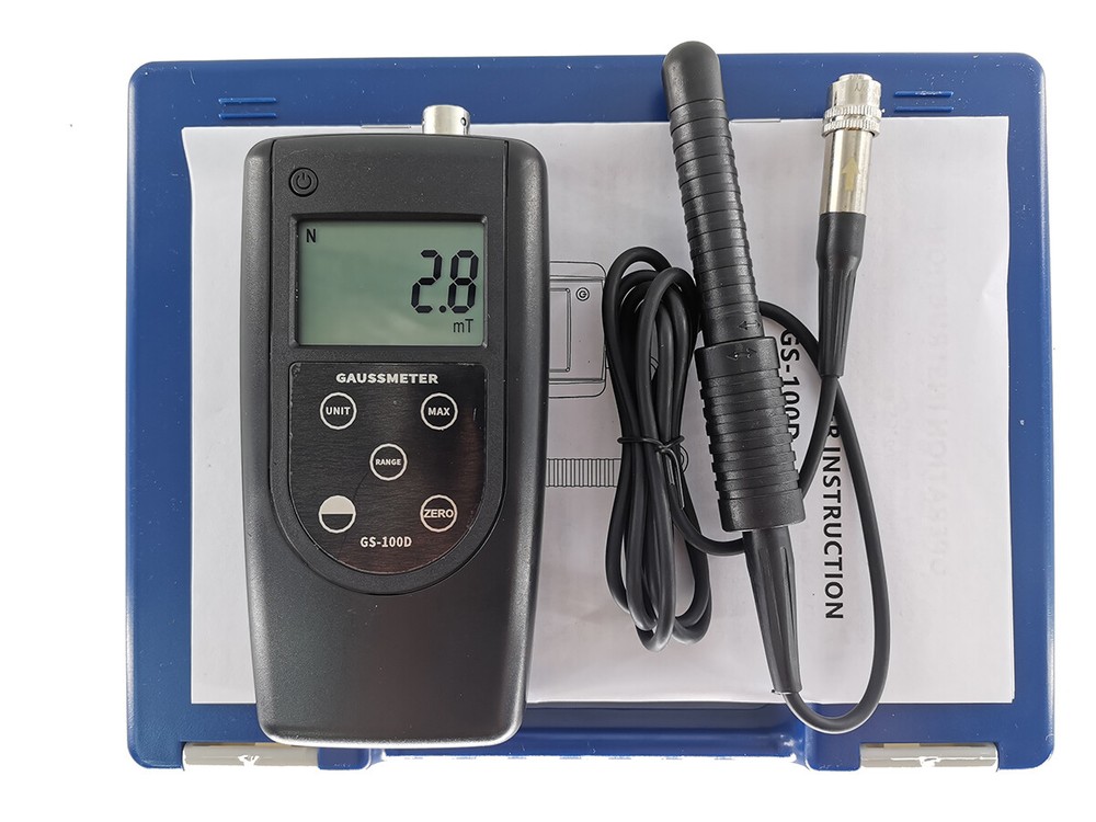 Handheld Gauss Meter Gaussmeter Teslameter with Hall Sensor Accuracy DC,5%